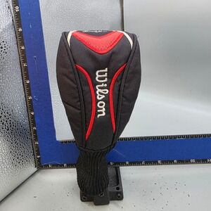 Wilson 3h Hybrid Golf Club Headcover Black Red White Padded Sock Cover